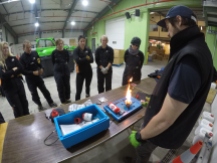 Antarctic Field Training - lighting a stove