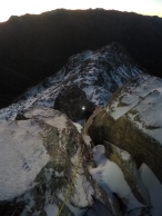 Dawn at the first buttress